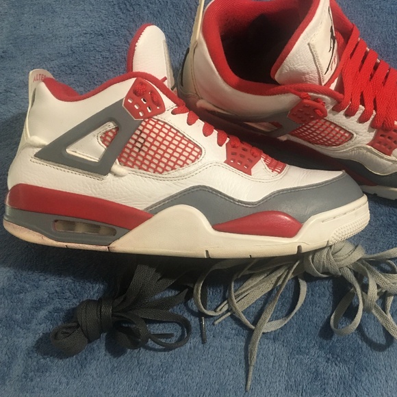 Jordan Retro 4 Alternate 89 CUSTOMS Size 10.5 *One Of A Kind* - Picture 2 of 11